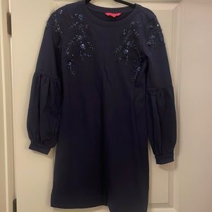 LILLY PULITZER navy Bartlett dress, XS